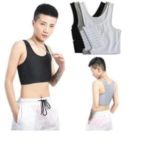 Chest Binder Les Lesbian Casual Breathable Buckle Short Chest Breast Binder Tank